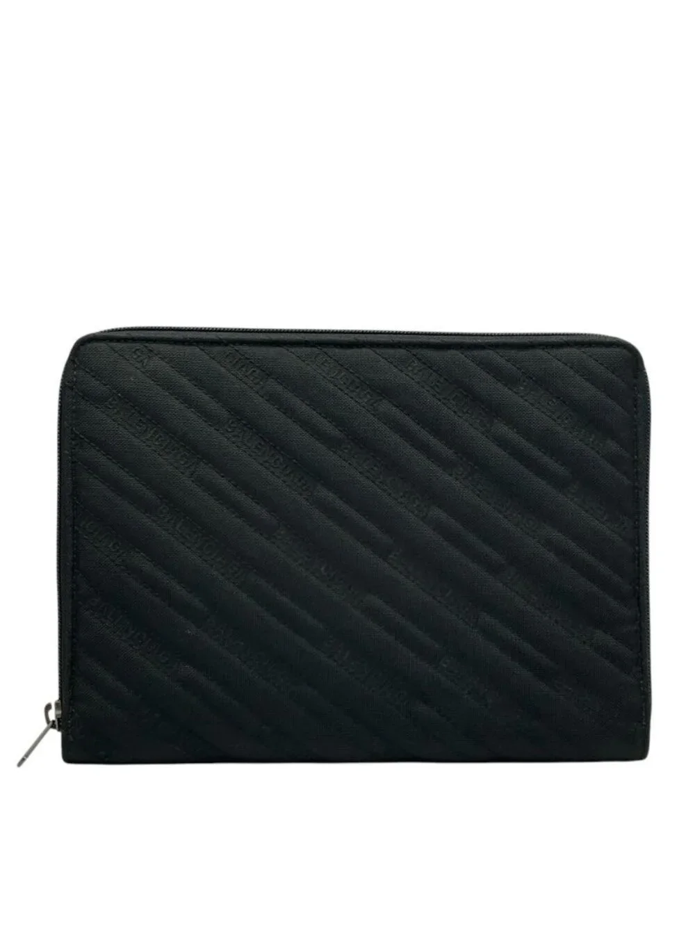 Balenciaga Clutch Pouch Document Case Nylon Black Lightweight Capacity Crossbody
